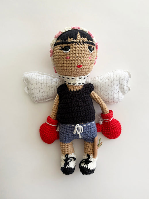 F. boxer doll